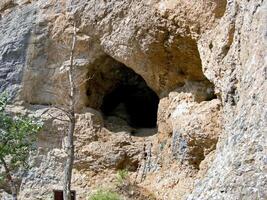 Caves in the rocks on the Beloretsky tract. photo
