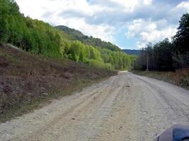 Beloretsky tract. Nature is in the way of the Beloretsky tract. Roads and landscape. photo