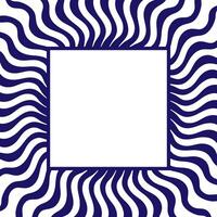 Original quadrangular blue frame on a white background vector