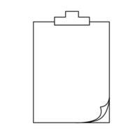 document folder in line style vector