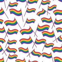 seamless pattern with lgbt flag vector