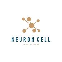 neuron logo design dna structure atom concept structure template symbol vector
