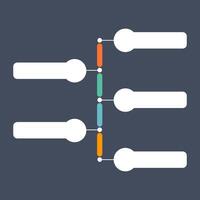 Infographic Flowchart Timeline for Business and Education Presentation vector