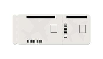 Airplane ticket design for a flight with passenger name and destination. vector