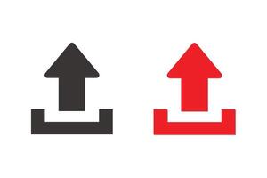 Download upload icon. Load symbol button. Download icon. vector