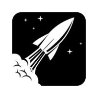 Rocket. Set of logo templates with rocket launch. illustration. vector