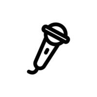 microphone icon line style vector