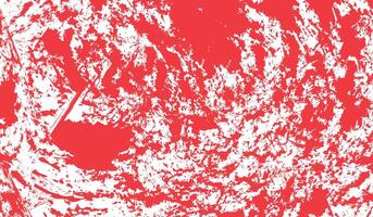 A red and white abstract painting with a large red and white swirl vector