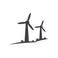 wind turbine icon element design vector