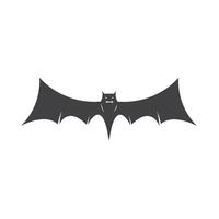 black bat icon element design vector