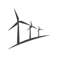 wind turbine icon element design vector