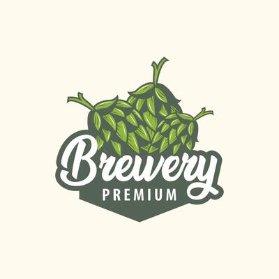 brewery logo design craft beer template retro vintage