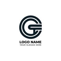 Monogram and simple of G Logo vector