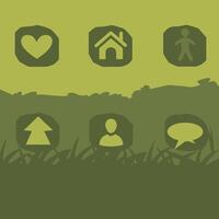 Community, Home, Growth, and Connection Icons vector