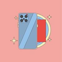 Smartphone Camera and Wallet Case vector