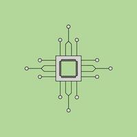 Central Processing Unit Network Connectivity and Data Flow vector