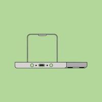 Foldable Phone Design Innovative Smartphone Technology vector