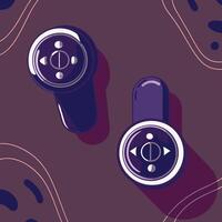 Wireless Control Device with Directional Buttons vector