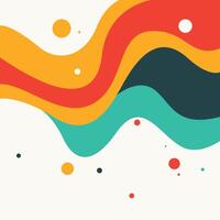 Colorful Abstract Water Fluid Liquid Wave Wavy Curl Flowing on White Background vector