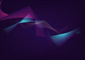 Abstract background with line wave futuristic vector