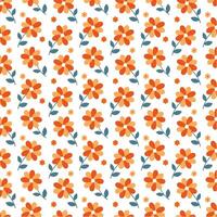Seamless floral pattern design background vector