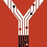 Abstract Circuit Board Y Design Technology, Network, Connection, Pattern, Graphic, Lines, Shapes, Nodes, Art, vector