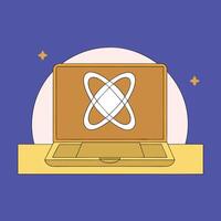 Online Quantum Computing Education A Laptop Learning Experience vector