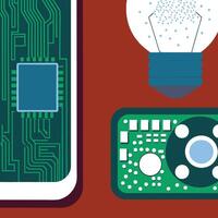 Innovation in Circuit Design Microchip Technology and New Ideas vector