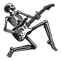 Guitarist in Bone Form vector
