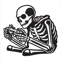 Skeleton Warrior for Gaming Design vector