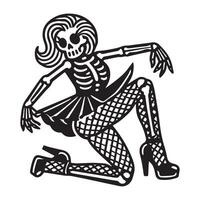 Celestial Skeleton A Female Form in Bone vector