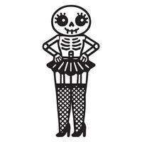 Grit and Grace The Female Skeleton in Art vector