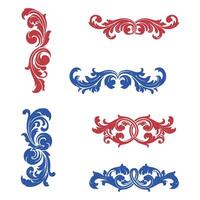 Decorative Ornaments for Romantic Craft Projects vector