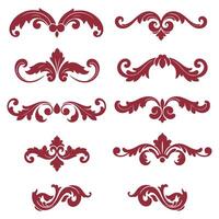 Decorative Flourishes for Feminine Design Projects vector