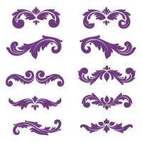 Charming Floral Swirls for Greeting Card Projects vector