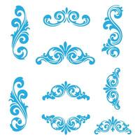 Beautiful Swirl Patterns for Crafting Applications vector