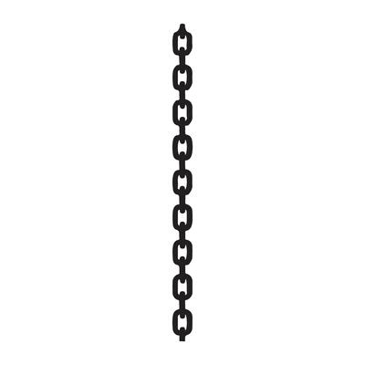 Vertical Chain Link Silhouette Illustration