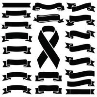 Sophisticated Ribbon and Banner Set for Crafting Ideas vector