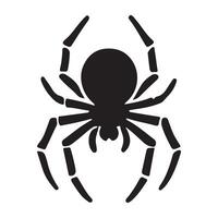 Silhouette Illustration of a Spider Design Element vector