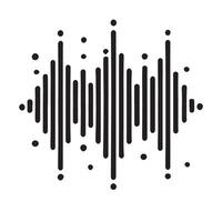 Modern Sound Wave Graphic Design vector