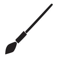 Simple Paintbrush Silhouette Illustration for Art Projects vector