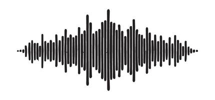 Abstract Sound Waveform Audio Signal Graphic vector