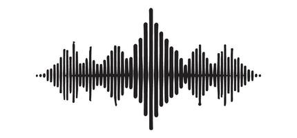Abstract Sound Waveform Audio Signal Illustration vector