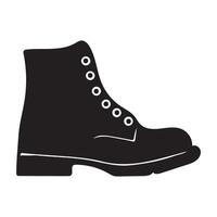 Classic Silhouette of a Men's Work Boot Graphic vector