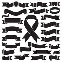Customizable Ribbon and Banner Set for Marketing Materials vector