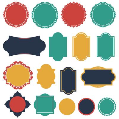 Beautiful Vintage Frame set Shape Collection for Elegant Artwork