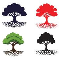 Lush Green Roots Tree Vectors Collection for Unique Art