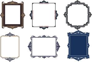 Intricate Vintage Frame set Design Set for Artistic Use vector