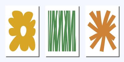 Set of abstract poster vector