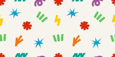 Colorful abstrac shapes pattern background. vector